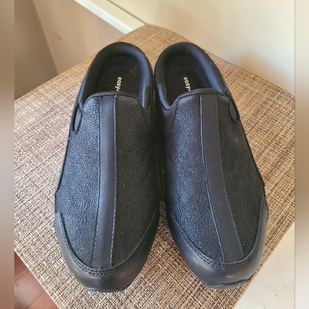 Easy Spirit Black Slip Ons